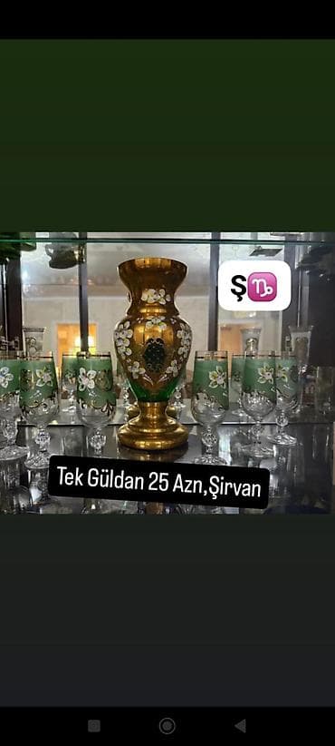 Bir vaza, Bogem şüşəsi lalafo.az -da Bir vaza, Bogem şüşəsi
