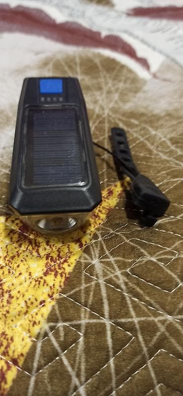 matoru velosiped: Velosiped üçün ön işıq və zəng – günəş enerjisi ilə doldurulan. Eynisi — 3