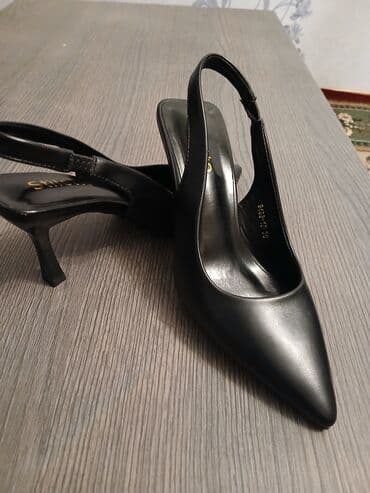 parçadan qadın mokasinlər: Tuflilər, Ölçü: 36, rəng - Qara, Yeni — 1