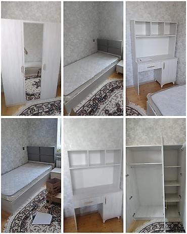 Oğlan və qız üçün, İşlənmiş, Təknəfərlik çarpayı, Yazı masası, Tumba, Dolab