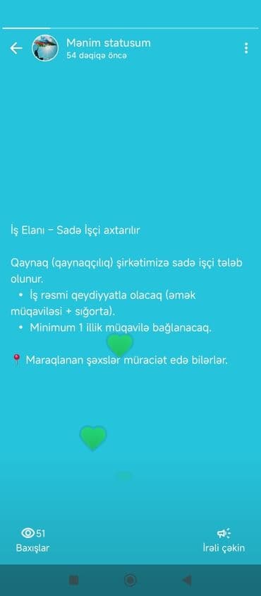 is elanlari 2022 qaynaqci: İş elanı: Qaynaq (qaynaqçılıq) üzrə sadə işçi - Şirkətə sadə işçi — 1