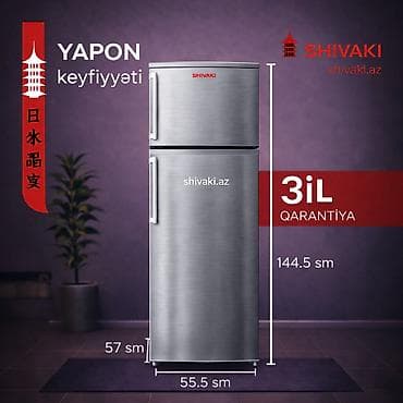 Yeni 2 qapılı Shivaki Soyuducu Satılır, rəng - Qara