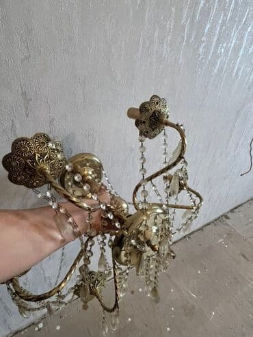 Ev saatları: Çılçıraq, 3 lampa, Metal — 2