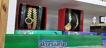 Klassik Saat dəsti, rəng - Qızılı