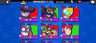 Brawl Stars hesabı – geniş skin və irəliləyiş kolleksiyası Hesab — 8