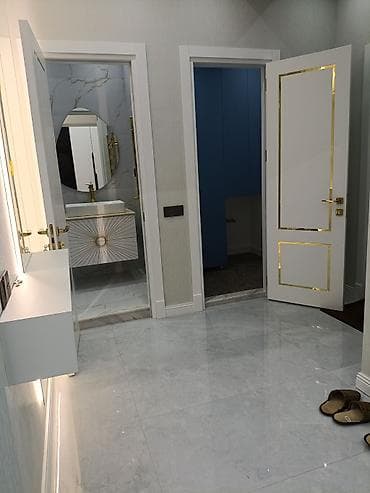 Напольные покрытия: Mərmər effekti ilə lüks vanna otağı komplekti - Divar və döşəmə: iri — 4