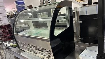 Şüşə vitrinli soyuducu (şirniyyat/dessert vitrin kabineti) - Önü qövs — 2