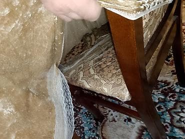 gamer stol: Qonaq otağı üçün, Dördbucaq masa, 6 stul — 3