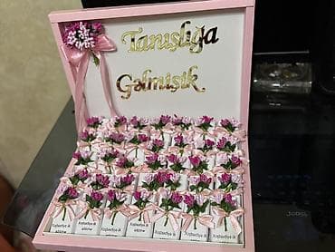 10 maya aid sekiller: “Tanishlığa Gəlmişik” temalı xatirə şokolad dəsti - Dekorativ qutu — 2