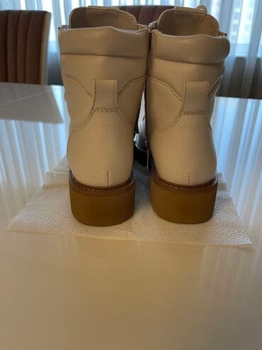 qış botları: Qısaboğaz, Ölçü: 38.5, rəng - Bej, Yeni — 3