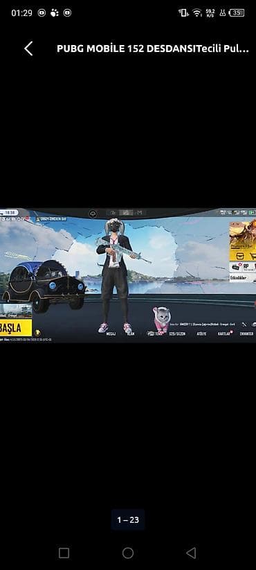 PUBG MOBILE oyun hesabı - Səviyyə: 69 (ekranda görünür) - RP bölməsi — 1