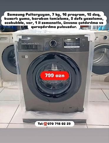 Məişət texnikası: Anbardan satış paltaryuyan ünvana çatdırılma quraşdırılma pulsuzdur — 8
