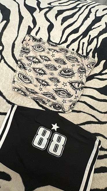 боди: Qadın üst geyimləri dəsti - 5 ədəd: 1) Açıq çəhrayı idman/krop top — 7