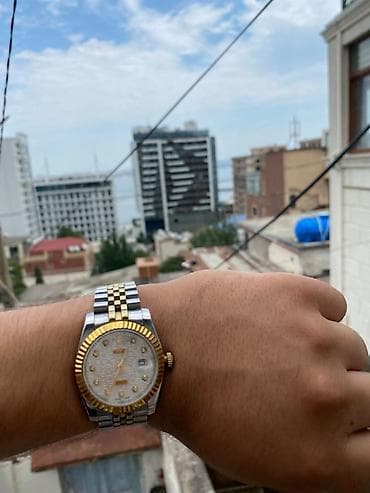 sensor saatlar: İkirəngli qol saatı – klassik dizayn - Korpus: paslanmayan polad - — 2