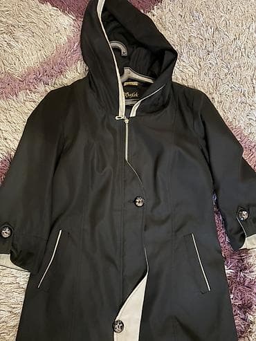 Qadın yağmurluğu/plyonka palto - Rəng: qara, açıq bej kontrast lalafo.az -da Qadın yağmurluğu/plyonka palto - Rəng: qara, açıq bej kontrast