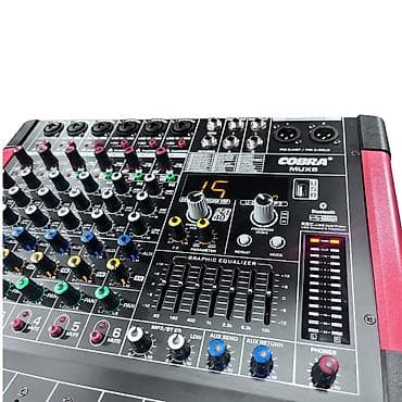 Səhnə və studiya üçün peşəkar audio mikser pultu - Kanallar — 8
