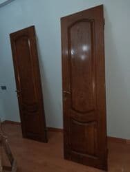 Furnitura və aksessuarlar: Taxta daxili qapılar - Material: massiv ağac (təbii teksturalı) — 1