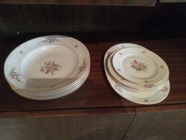 farfor nədir: Nahar dəsti, rəng - Ağ, Farfor — 1