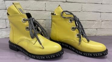 qadın çəkmə: Çəkmə, Ölçü: 38, rəng - Sarı, Yeni — 2