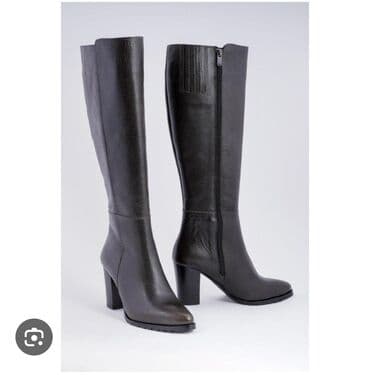 qadin botlari: Uzunboğaz, Ölçü: 39, rəng - Qara, Yeni — 1