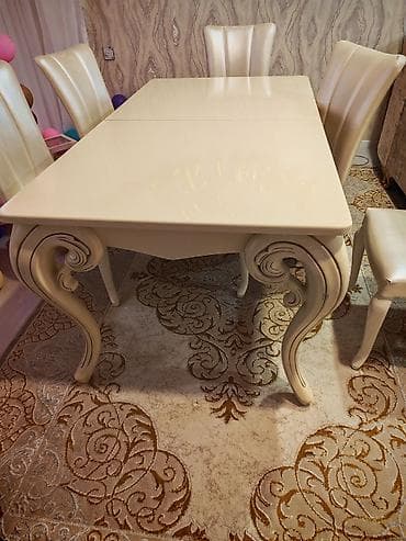 Qonaq masası, İşlənmiş, Açılan, MDF, Kvadrat masa