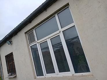 PVC plastik pəncərə bloku. - Material: Ağ rəngli PVC profil - Şüşə