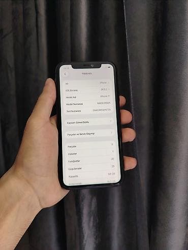 IPhone 11, 64 GB, Qara, Simsiz şarj, Face ID — 3