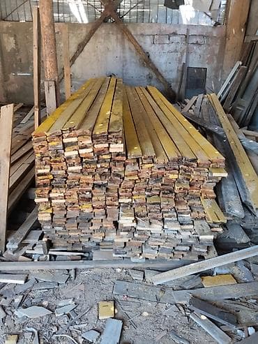 Taxta şalban və lövhələr dəsti - Material: təbii ağac - Forma: uzun