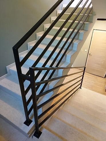 demir seyfler: Metall məhəccər – pilləkən və balkonlar üçün müasir dizayn Qiymət — 7