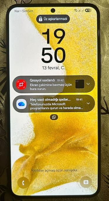 Samsung Galaxy S22, 128 GB, rəng - Qara, Barmaq izi, İki sim kartlı, Face ID
