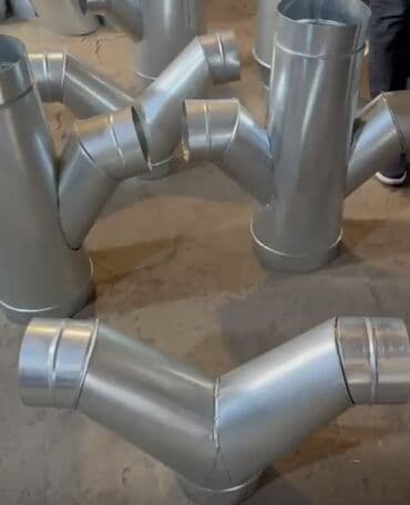 kafe ucun avadanliq: Havalandırma boruları, müxtəlif ölçülərdə və formalarda mövcud olan — 3