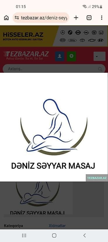 bakı masaj xidməti: Dəniz Səyyar Masaj – peşəkar masaj xidmət tekce xanimlar devet ede — 2