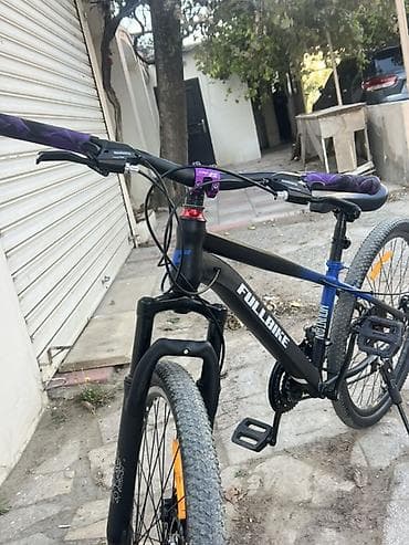 velos: MTB velosiped – FULLBIKE brendi - Çərçivə: yüngül alaşımlı, qara-mavi — 9