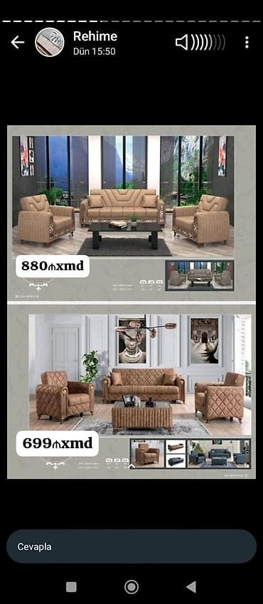 dolab 2 ci el: Yeni, Divan, 2 kreslo — 1