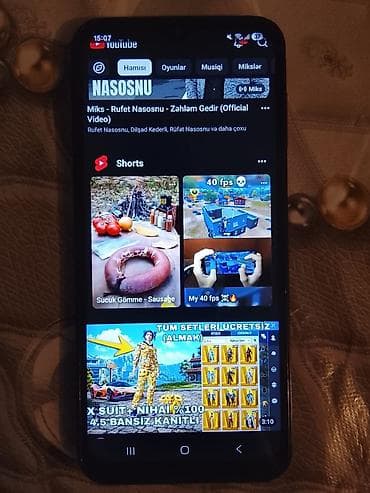 Samsung Galaxy A14, rəng - Qara, Barmaq izi