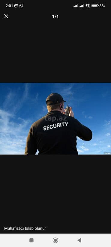 ibtidai sinif muəllimi vakansiya: Mühafizəçi tələb olunur - Obyektlərin, ofislərin və ərazilərin — 1