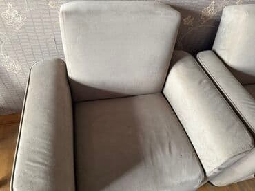 Kreslolar: İşlənmiş, Kreslo, Vеlur parça, Çatdırılma yoxdur — 2