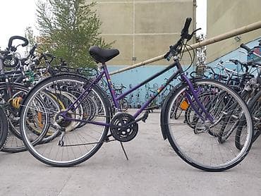 zigzag velosiped: Şəhər/trek hibrid tipli velosiped - Yüngül polad çərçivə, damla — 1