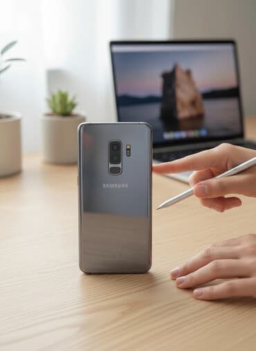 Samsung Galaxy S9 Plus, 64 GB, rəng - Boz, Barmaq izi