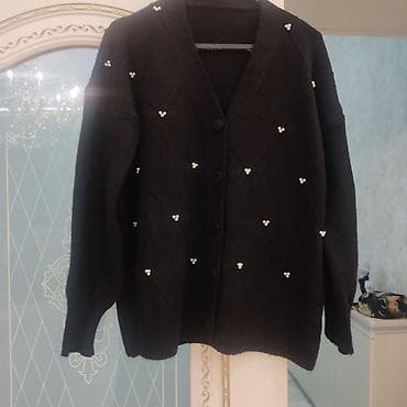 jordan jaket: Qadın kardiqanı – qara rəng Geyinilmemiş,tezedir - Model: düyməli — 3