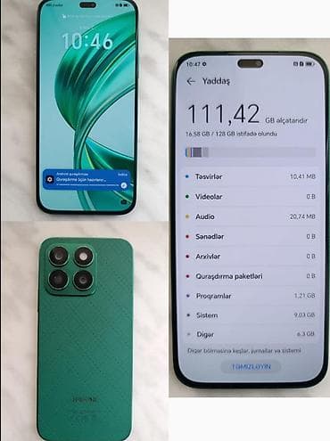 Honor X8b, 128 GB, rəng - Yaşıl, İki sim kartlı