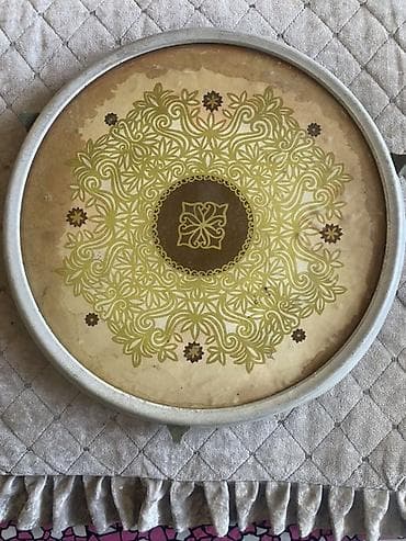 balaca limonun adi: Tort və şiriniyyat qabı, rəng - Yaşıl, Metal, SSRİ — 1