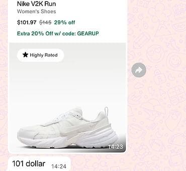 ağ don: Nike V2K Run qadın idman ayaqqabısı - Rəng: ağ/əbədi ağ çalarları - — 4