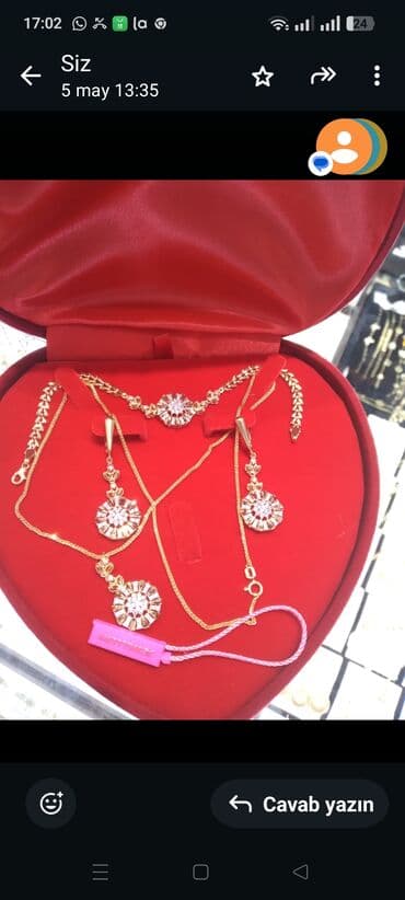 Toyota: Dəstə daxildir: Üzük, Sırğa, Bilərzik, Sarı qızıl, 585 Əyar, 1485 g — 1