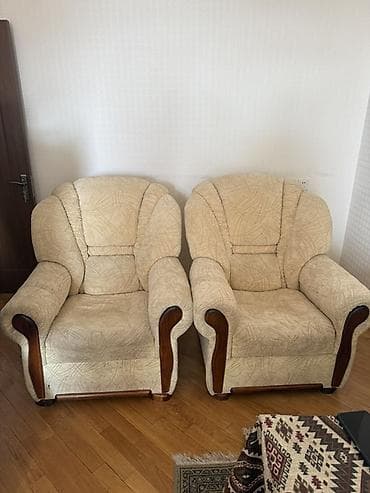 Ev üçün mebel: İşlənmiş, Kreslo, Parça — 1
