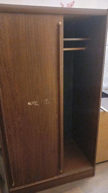 2 qapılı, Qəhvəyi, Digər material, Kupe, Düz dolab