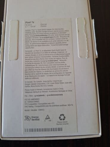 usb uzadıcı: Google Pixel 7a, 128 GB, rəng - Boz, Sənədlərlə — 1