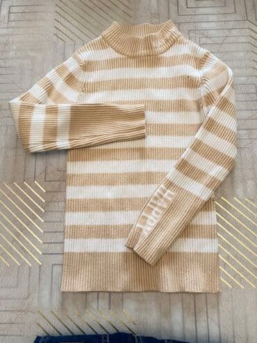 американская детская одежда: Uşaq geyim dəsti 3 ü birlikdə 8 manat - Zolaqlı trikotaj sviter — 1