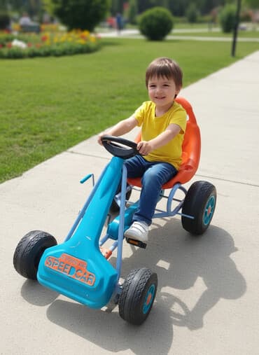 ortepedik uşaq ayaqqabıları: Uşaq üçün pedal ilə idarə olunan karting maşını. - Model: “Speed Car” — 1