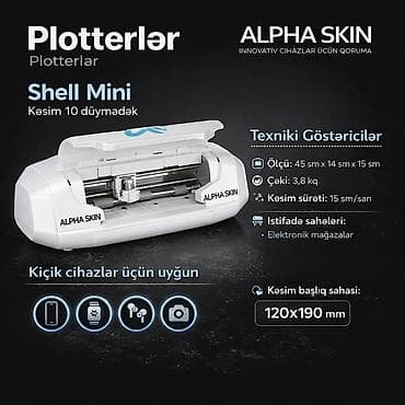 Аренда оборудования: ALPHA SKIN Shell Mini plotter – innovativ cihazlar üçün qoruyucu — 1